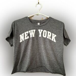 Grey 'NEW YORK' Graphic Tee